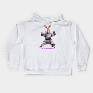 German Karate Rabbit Kids Hoodie